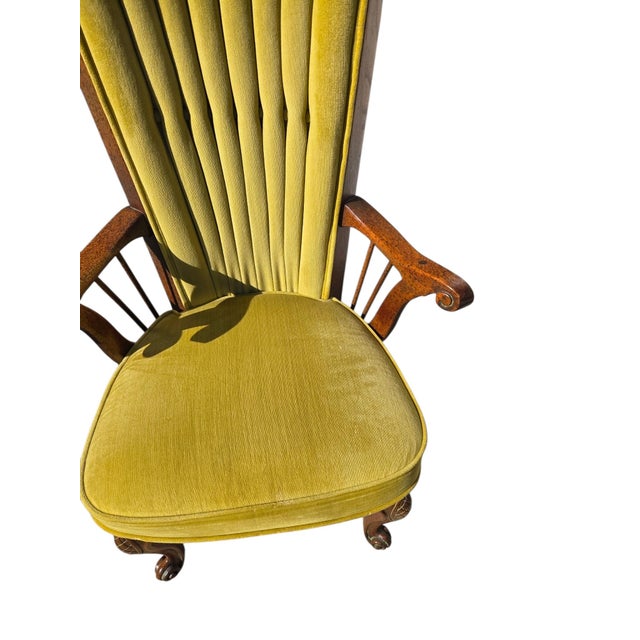 1970s 2 Enkeboll La Condesa Oak High Throne Spindle Armchairs Spanish Mediterranean For Sale - Image 13 of 15