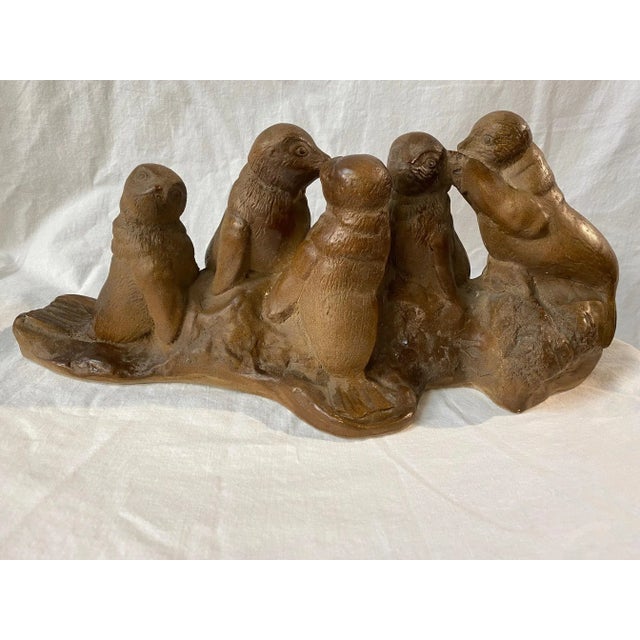 Stone Animal Seals Sculpture For Sale - Image 9 of 9