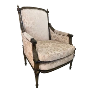 French Louis XVI Style Club Chair-2-John Elgin Woolf