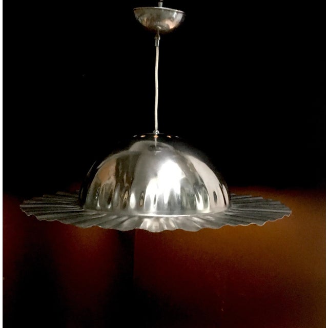 Silver Ceiling Lamp from Esperia, 1970s For Sale - Image 8 of 8