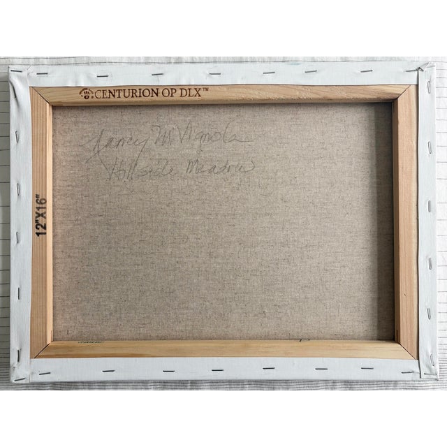 "Hillside Meadow” Oil on Linen by Nancy M. Vignola For Sale In Providence - Image 6 of 7