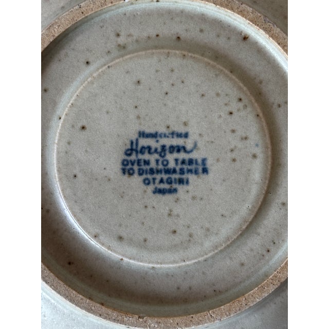 1970s 1970s Otagiri Horizon Stoneware Teacups and Saucers Set- 8 Pieces For Sale - Image 5 of 10