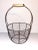 Wood Vintage French Deco Iron Wire Egg Basket For Sale - Image 7 of 7