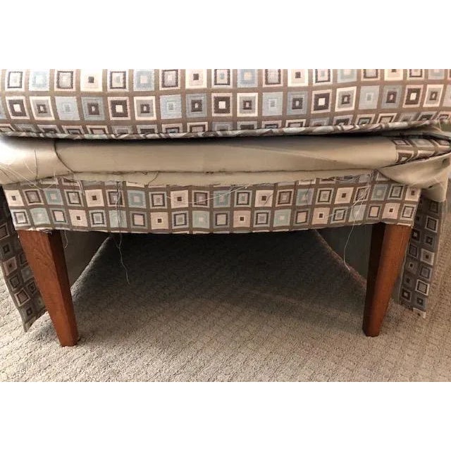 Textile Wingback Chair - Petite For Sale - Image 7 of 9