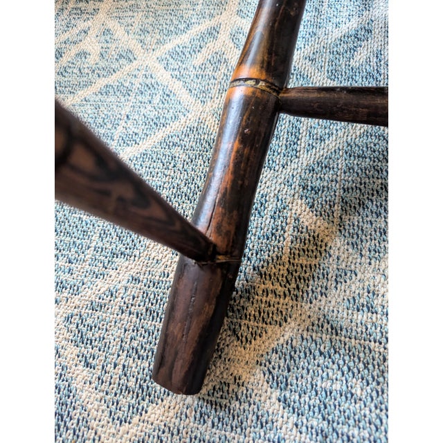Late 18th Century Windsor Arm Chair Plank Seat Fan-Back New England For Sale - Image 16 of 18