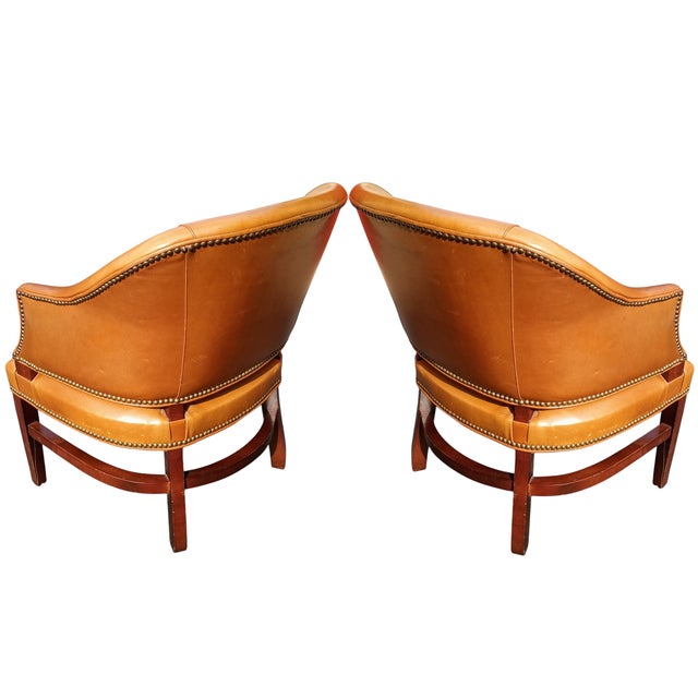 1980s Exquisite Pair of Vintage Barrel Chairs by Esteemed St. Timothy Furniture. For Sale In Raleigh - Image 6 of 10
