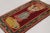 Hand-knotted in wool, this vintage 3x5 Turkish rug dates to circa 1950–1960 and is a rare pictorial piece inspired by...
