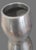Mid-Century Modern Polished Aluminum Hourglass Shaped Vase For Sale - Image 4 of 6