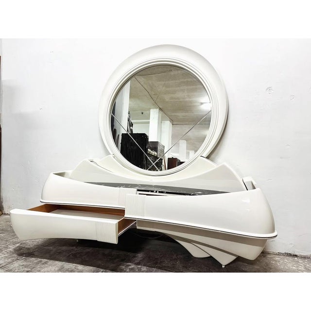 Space Age Illuminated Sideboard from DBM Industria Mobili, Italy, 1970s For Sale - Image 4 of 6