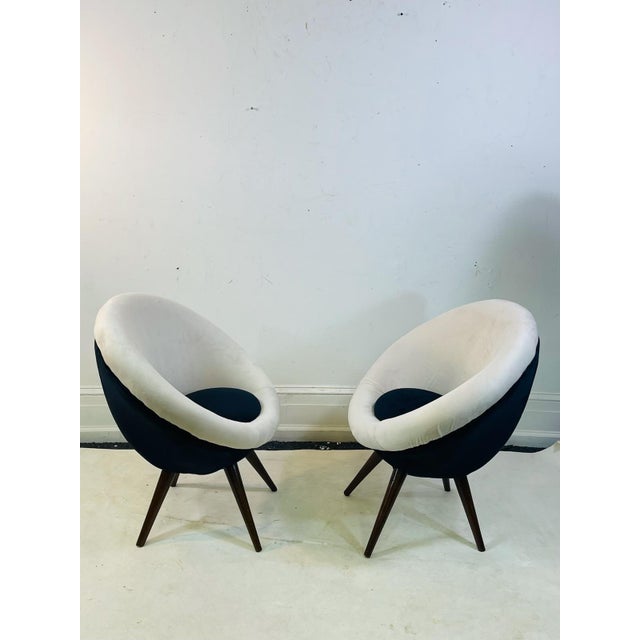 Modern Jean Royere Style Chairs - a Pair For Sale In Philadelphia - Image 6 of 6
