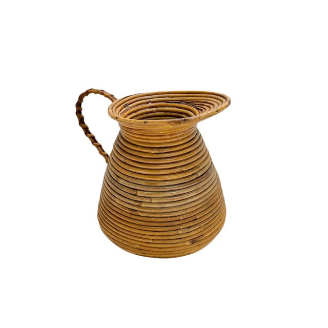 A stunning jug from France, handmade from rings of pencil reed held together with small nails. A beautiful and unique...