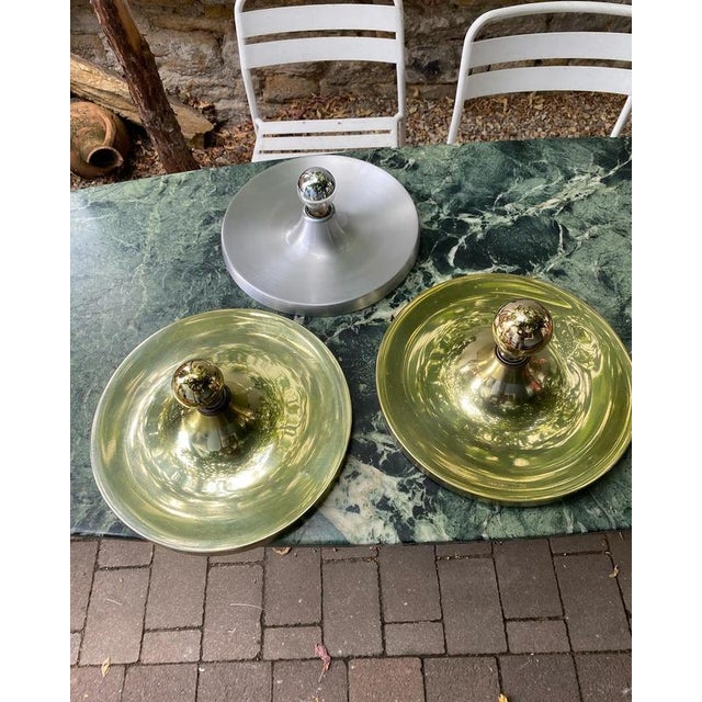 Gold Spacers Lamps from Honsel, 1960s, Set of 2 For Sale - Image 11 of 12