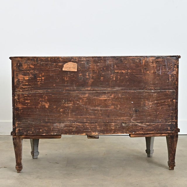 18th Century Swedish Gustavian Period Bow-front Commode For Sale - Image 11 of 11