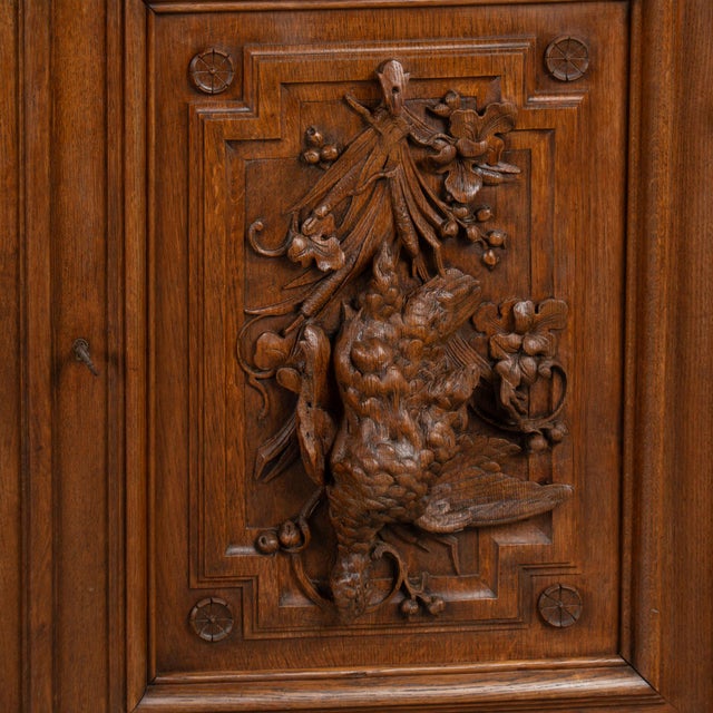 19th Century French Oak Carved Large Buffet Sideboard For Sale - Image 13 of 14