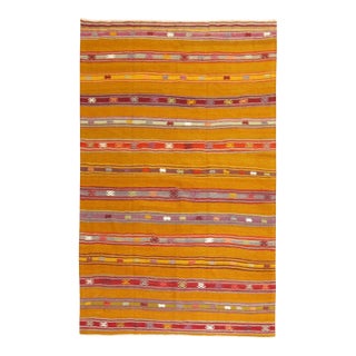 Vintage Zabihi Collection Turkish Kilim - 4'10" x 7' For Sale