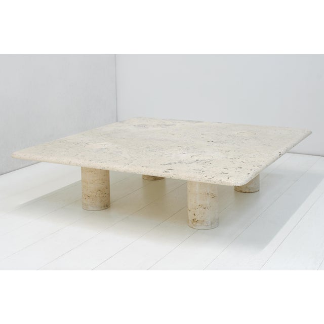Travertine Coffee Table by Angelo Mangiarotti for Up & Up, 1970s For Sale - Image 12 of 12