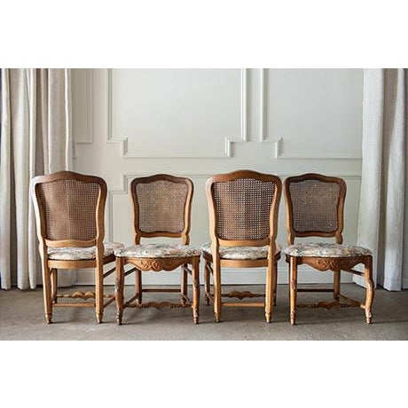 Mid-Century Modern Vintage Henredon Cane Back French Provincial Chairs, Set of Four For Sale - Image 3 of 13