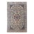 Vintage Persian Nain Area Rug, Hand-Knotted Wool & Silk, Floral Pattern, 4x7, Ivory & Blue For Sale