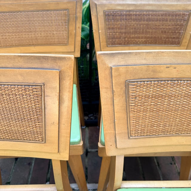 Mid Century Modern Drop Leaf Dining Table & 4 Chairs For Sale - Image 9 of 17