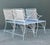 Metal Vintage MCM Wrought Iron Outdoor Dining Set of 5 For Sale - Image 7 of 13