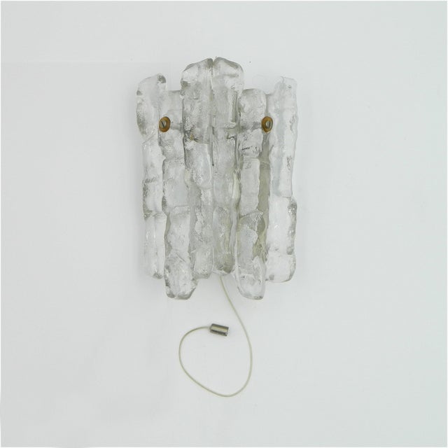 This set of beautiful sierra 2wa wall lights, each with two glass shades, was produced by kalmar vienna in the 1970s. They...