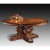Meticulously handcrafted in Italy, this solid walnut table showcases a robust hand-carved base that exudes strength and...