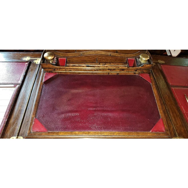 Late 19th Century 19th CenturyEnglish Eclipse Patented Telescopic Desk For Sale - Image 5 of 13