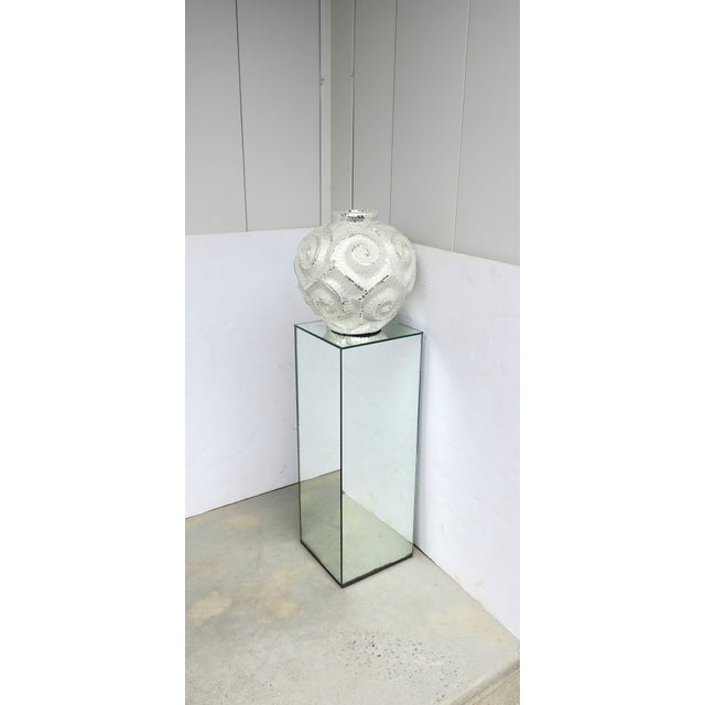 Mirror Glass Tile Mosaic Paster Vase For Sale - Image 4 of 11