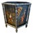 Vintage Metal Chinoiserie Wastebasket For Sale