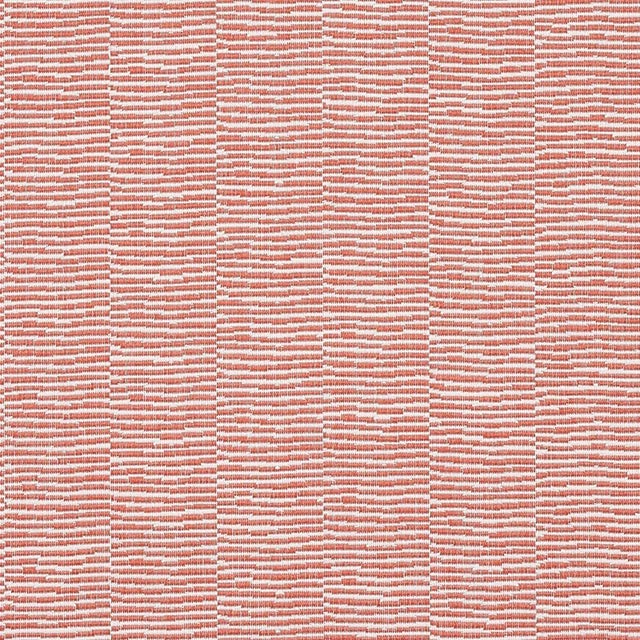 Schumacher Promenade Indoor/Outdoor Fabric in Coral For Sale