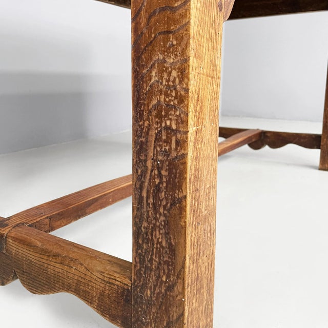 Antique Italian Wooden Dining Table, 1890s For Sale - Image 17 of 18