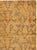 This mid-20th-century Turkish Anatolian rug presents an elegant allover botanical design across a warm ochre and golden-...
