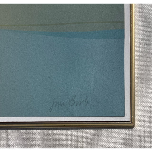 Wood Set of 2 Limited Edition Serigtaph by Jim Bird From 80's For Sale - Image 7 of 10