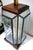1960s Art Deco Style Mid Century Etched Glass Lead Table Lantern Lamp - set of 2 For Sale In Los Angeles - Image 6 of 10