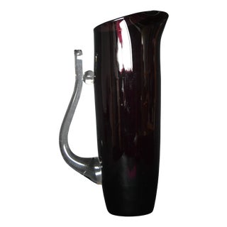 Glass Carafe attributed to Wszewłod Sarnecki, 1980s For Sale