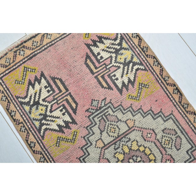1950s Wool Mid 20th Century Small Kilim For Sale - Image 5 of 5