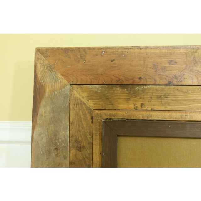 Large Gold Frame Oil Painting on Canvas of Young Man Chairish