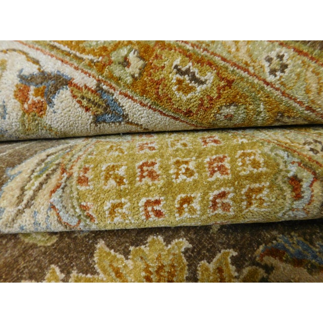 Hand Knotted Indo Oushak Rug. 8'x 9'7" For Sale - Image 14 of 18