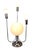 1970s Space Age Chrome Orbit Table Lamp With Lit Central Globe, in the Manner of Sonneman for George Kovacs For Sale - Image 4 of 8