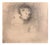 Heinrich Pforr, Evening Hour Woman in Lamplight Face, 1919, Charcoal on Paper For Sale