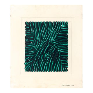 Joseph Gardella Abstraction in Green, 1978 For Sale