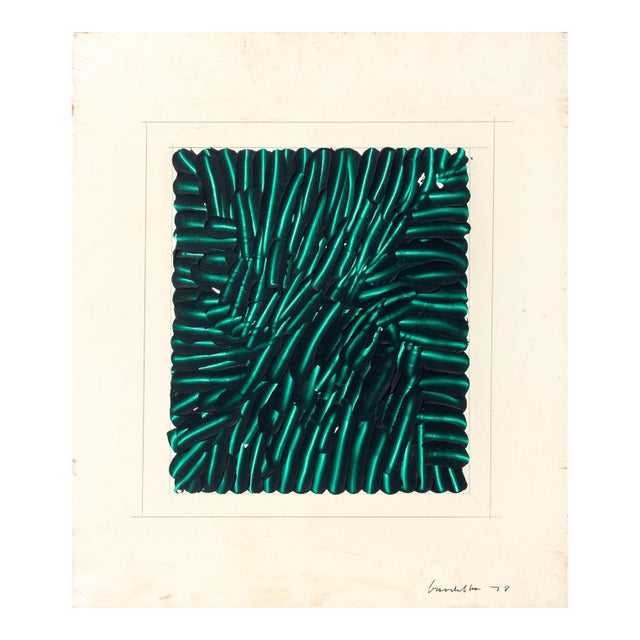 Joseph Gardella Abstraction in Green, 1978 For Sale