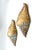 Late 20th Century 20th C. Ceramic Conch Shell Wall Pocket Planters – A Pair – Coastal / Beach Cottage For Sale - Image 5 of 10