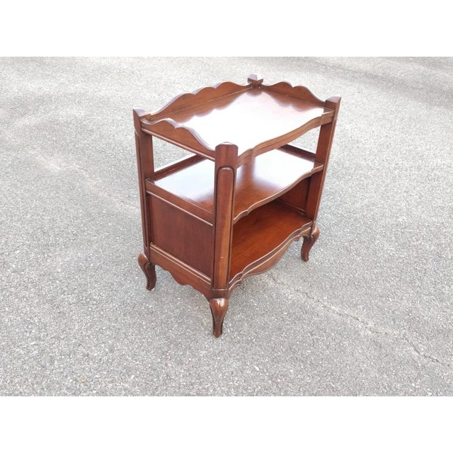 Absolutely gorgeous, stunning French Provincial side table with optional protective glass top.