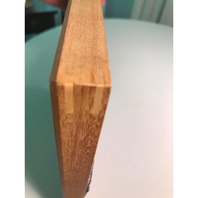 Wood Vintage Asian Cloth “Paper Doll” Framed Figure of Elderly Lady For Sale - Image 7 of 9