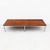 Mid-Century Modern Vintage Florence Knoll Style Walnut & Chrome Bench by g.m. Proctor & Sons For Sale - Image 3 of 12