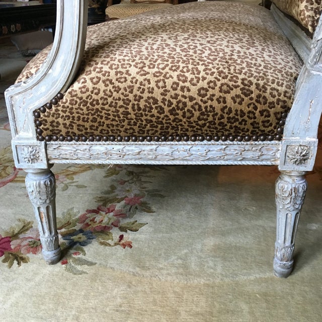 Louis XVI Style Settee For Sale In Houston - Image 6 of 10