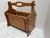 Vintage Midcentury Wood Cane Magazine File Holder For Sale - Image 9 of 9