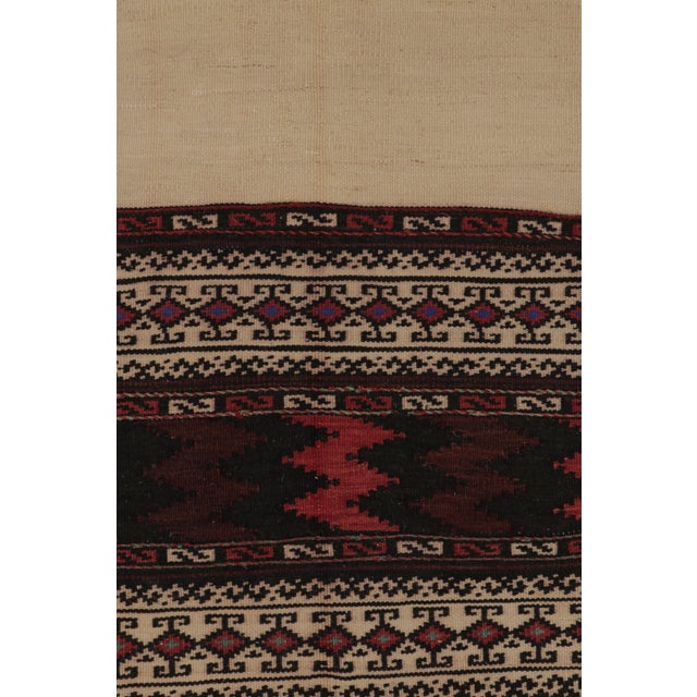 Tribal Vintage Persian Kilim, Tribal Runner Rug With Geometric Borders - Rug & Kilim For Sale - Image 3 of 8