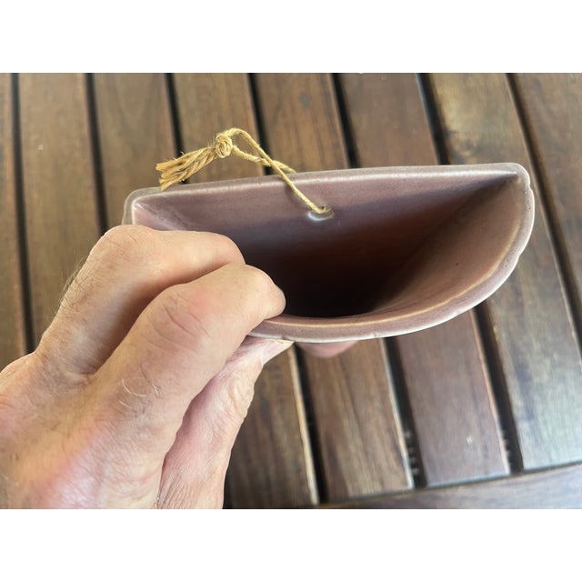Rookwood Pottery Art Nouveau Rookwood Pottery Rosy Pink Wall Pocket - 1926 - Mint Condition - Extremely Rare For Sale - Image 4 of 7